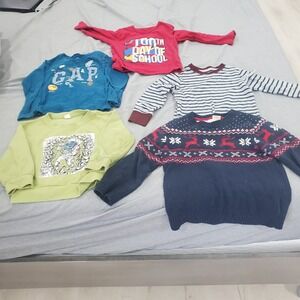 Kids Sweater Bundle Lot Long Sleeve Tops 3T Fall Winter‎ Cute Casual